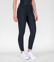 Dziewczęce legginsy jeździeckie z pełną przyczepnością ELT Susann. Niebieskie legginsy dla dziewczynek ELT, bez wzorów, z elastanu, długie. Za 373.50 zł.