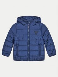 Guess Kurtka puchowa H4BT03 WCFM0 Niebieski Regular Fit. Niebieskie kurtki i płaszcze dla chłopców Guess, z aplikacjami, z puchu, bez kaptura. Za 289.99 zł.