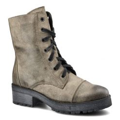 Zielone Botki Maciejka Damskie Skórzane Buty. Zielone kozaki damskie Maciejka, ze skóry, bez obcasa, na obcasie. Za 245.00 zł.