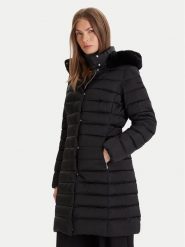 Geox Kurtka puchowa Bettanie W5626H-T3122 F9000 Czarny Regular Fit. Czarne kurtki damskie Geox, bez wzorów, z puchu, bez kaptura. Za 1,349.00 zł.