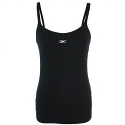 Koszulka treningowa damska Reebok AUWD7039005. Czarne koszulki sportowe damskie Reebok, l, bez wzorów, z bawełny, bez kołnierzyka, bez ramiączek, na fitness i siłownię. Za 118.00 zł.