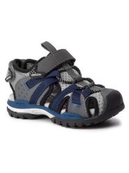 Geox Sandały J Borealis B. B J920RB 0CE14 C0739 M Szary. Szare sandały chłopięce Geox, ze skóry, bez zapięcia. Za 209.99 zł.
