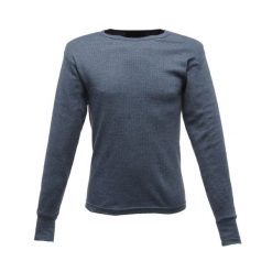 Koszulka robocza męska z długim rękawem. Niebieskie bluzki z długim rękawem męskie Regatta, m, bez wzorów, bez kołnierzyka, bez ramiączek, trekkingowe. W wyprzedaży za 89.99 zł.