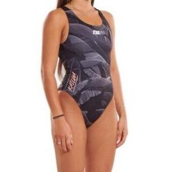 Strój kąpielowy Zerod Kailua. Czarne kostiumy jednoczęściowe damskie ZEROD, m, bez wzorów, sportowe, do pływania. Za 279.00 zł.