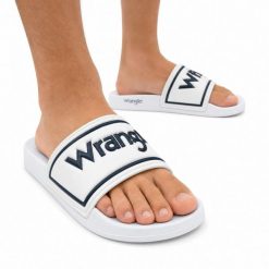 Klapki męskie sportowe Wrangler AVERELL SLIDER MEN LOW. Białe klapki męskie Wrangler, z materiału, sportowe. Za 69.00 zł.