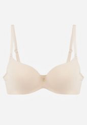 Beżowy Gładki Biustonosz Push Up z Aplikacją z Cyrkoniami Murita. Brązowe biustonosze Born2be, z aplikacjami. Za 29.99 zł.