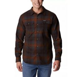 Koszula męska Columbia Flare Gun Utility z długim rękawem. Brązowe koszule męskie Columbia, m, bez wzorów, sportowe, bez kołnierzyka, bez ramiączek. W wyprzedaży za 265.00 zł.