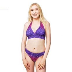 Bikini Syrenki Sirene Green Bali Blush JM. Fioletowe bikini damskie SUN TAILS, l, bez wzorów. Za 323.22 zł.