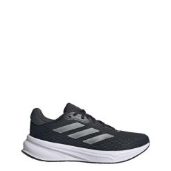 Buty Response. Czarne obuwie sportowe damskie Adidas, bez wzorów, z materiału, do biegania. Za 297.90 zł.