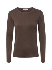 Marie Lund koszulka z długim rękawem Kobiety Bawełna (100%) brązowy, XXL. Brązowe t-shirty damskie Marie Lund, xxl, bez wzorów, z bawełny, eleganckie, bez kołnierzyka. Za 149.95 zł.