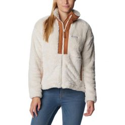 Damski sweter polarowy Columbia Boundless Discovery Sherpa z pełnym zamkiem błys. Brązowe bluzy sportowe damskie Columbia, xl, bez wzorów, z polaru, sportowe, bez kołnierzyka, bez ramiączek, bez kaptura. Za 579.00 zł.
