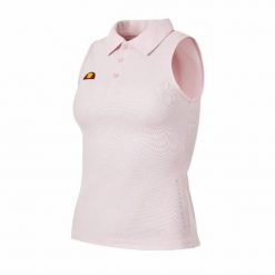 Damska koszulka polo bez rękawów Ellesse Strala. Czerwone koszulki sportowe damskie Ellesse, l, z aplikacjami, z poliesteru, bez kołnierzyka, bez ramiączek, na golfa. Za 281.50 zł.