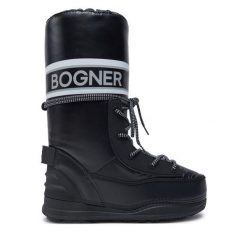 Śniegowce Bogner. Czarne śniegowce i trapery damskie Bogner. Za 1,659.00 zł.