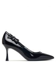 KARL LAGERFELD Szpilki Sienna KL32708R Czarny. Czarne szpilki damskie KARL LAGERFELD, bez wzorów, z lakierowanej skóry, bez obcasa, bez zapięcia. Za 814.99 zł.