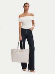 Guess Torebka Victtoria HWPD95 14290 Kremowy. Białe torebki do ręki damskie Guess, z aplikacjami, ze skóry, bez dodatków. Za 719.99 zł.