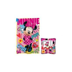 Koc polarowy Silk Touch Myszka Minnie. Różowe kocyki dla dzieci Euroswan, z polaru. Za 47.97 zł.