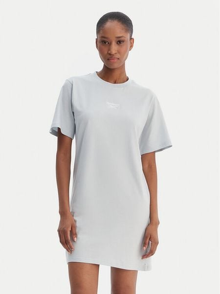 Reebok Sukienka codzienna Surya RK25502CCW Błękitny Regular Fit. Niebieskie sukienki damskie Reebok, na co dzień, s, bez wzorów, z bawełny, bez kołnierzyka, bez ramiączek, proste. Za 129.99 zł.