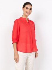 Soyaconcept® Bluzka - SC-Fabiana Kobiety Bawełna (100%) czerwony, XL. Czerwone bluzki damskie xl, bez wzorów, z bawełny, bez kołnierzyka, bez ramiączek. Za 179.95 zł.