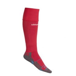 Skarpetki Uhlsport Team Pro Player. Białe legginsy sportowe męskie Uhlsport, bez wzorów, z tkaniny, do piłki nożnej. Za 107.50 zł.