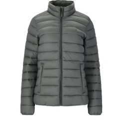 Damska kurtka puchowa Whistler Arubi. Szare kurtki damskie Whistler, bez wzorów, z puchu, bez kaptura. Za 269.00 zł.
