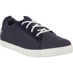 Timberland granatowe Newport Bay Canvas Jex. Brązowe trampki i tenisówki damskie Timberland, bez wzorów, z materiału, sportowe, przed kostkę, bez zapięcia. W wyprzedaży za 279.00 zł.