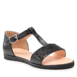 Sandały Flamingo. Czarne sandały dziewczęce Flamingo, bez zapięcia. Za 279.99 zł.