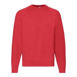 Męska Klasyczna Bluza Raglanowa. Czerwone bluzy męskie Fruit of the Loom, m, bez wzorów, bez kaptura. Za 64.99 zł.