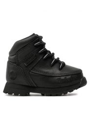 Timberland Trapery Euro Sprint TB0A13HS0011 Czarny. Czarne buty zimowe chłopięce Timberland, bez wzorów, ze skóry, bez zapięcia. Za 319.99 zł.