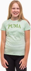 Koszulka treningowa dla chłopca Puma Squad Tee. Zielone t-shirty dla chłopców Puma, bez wzorów, z bawełny, bez ramiączek. Za 75.00 zł.