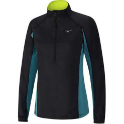 Mizuno Static BT Windtop W/Black/Tile Blue M. Czarne kurtki damskie Mizuno, m, bez wzorów, bez kaptura, na fitness i siłownię. W wyprzedaży za 215.00 zł.