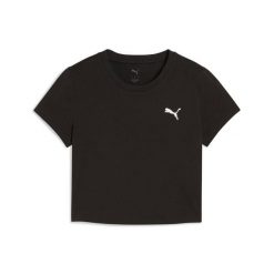Koszulka Puma Wardrobe Ess Baby. Czarne koszulki sportowe damskie Puma, s, bez wzorów, bez kołnierzyka, bez ramiączek, na fitness i siłownię. Za 91.99 zł.