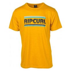 Rip Curl T-Shirt Męski Essential Bigmama L Żółty. Żółte t-shirty męskie Rip Curl, z nadrukiem. Za 84.00 zł.