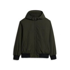Kurtka bomber z kapturem z nylonu Superdry Surplus. Zielone kurtki męskie Superdry., xl, bez wzorów, z nylonu, klasyczne, z kapturem. Za 361.30 zł.