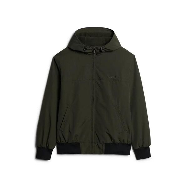 Kurtka bomber z kapturem z nylonu Superdry Surplus. Zielone kurtki męskie Superdry., xl, bez wzorów, z nylonu, klasyczne, z kapturem. Za 387.40 zł.
