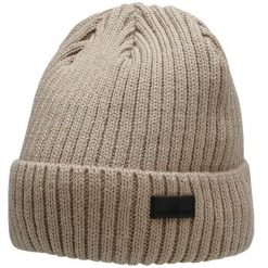 Czapka męska 4F. Brązowe czapki i kapelusze męskie 4f, na zimę, bez wzorów, z dzianiny, sportowe. Za 47.99 zł.