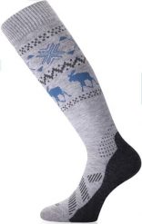 Skarpety merino FWW. Czerwone skarpety męskie LASTING, bez wzorów, z elastanu. Za 116.00 zł.