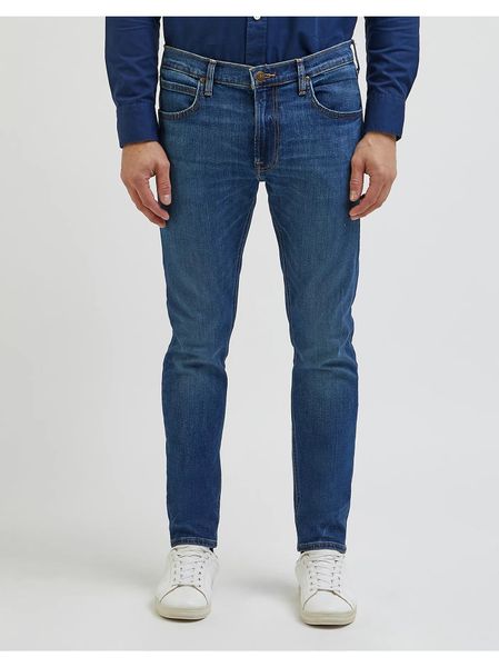 Męskie Spodnie Jeansowe Lee Luke Peace Train 112342254 L719015517, W31 L34. Niebieskie spodnie materiałowe męskie Lee, l, bez wzorów, z bawełny, eleganckie. Za 249.99 zł.