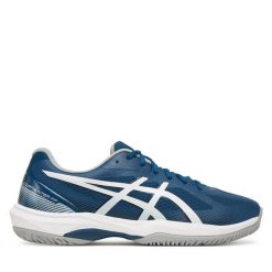 Buty halowe Asics. Niebieskie buty sportowe męskie Asics, bez zapięcia. Za 249.99 zł.