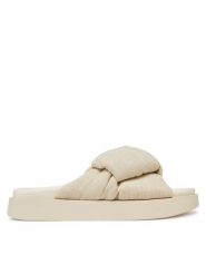 Inuikii Klapki Oversized Linken Knot-147 1028 Écru. Klapki damskie Inuikii, bez wzorów, z materiału, bez obcasa. Za 559.99 zł.
