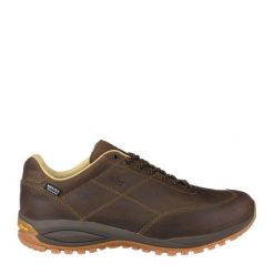 Buty turystyczne męskie LOMER Janko 2.0 Premium Mtx. Brązowe eleganckie półbuty Lomer, z mikrofibry, eleganckie, bez zapięcia. Za 759.99 zł.