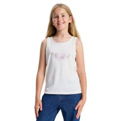 Dla Dziewczynki MIAREGULAR Biały. Białe t-shirty i topy dla dziewczynek Roxy, bez wzorów, z bawełny, bez ramiączek. Za 64.99 zł.