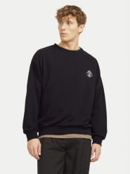 Jack & Jones Bluza Jackie 12272482 Czarny Relaxed Fit. Czarne bluzy męskie Jack & Jones, m, bez wzorów, z bawełny, bez kaptura. Za 79.99 zł.