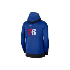 Bluza męska nike nba philadelphia 76ers showtime therma flex hoodie rush blue. Niebieskie bluzy męskie Nike, m, bez wzorów, bez kaptura, do biegania. Za 489.00 zł.