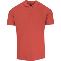 Koszulka POLO, Pomarańczowa, Jednokolorowa, Męska, Krótki Rękaw, Casualowa. Brązowe koszulki polo męskie Vesari, m, bez wzorów, z bawełny, casualowe, bez ramiączek. Za 85.00 zł.