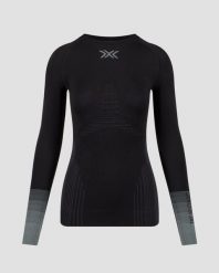Koszulka damska X-Bionic Invent Graphics Shirt Ls Black/Dark Grey B175. Czarne koszulki sportowe damskie X Bionic, l, bez wzorów, ze skóry, bez kołnierzyka, bez ramiączek, do biegania. Za 510.00 zł.