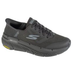 Buty do biegania męskie, Slip-Ins: Max Cushioning Premier 2.0. Czarne buty sportowe męskie Skechers, z materiału, bez zapięcia, do biegania, Skechers Sport. Za 529.99 zł.