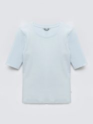 Koszulka damska w prążek błękitna Imija 400. Niebieskie t-shirty damskie Big Star, l, bez wzorów, z dzianiny, klasyczne, bez kołnierzyka. Za 79.99 zł.