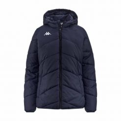 Damska kurtka puchowa Kappa Vianetta. Niebieskie kurtki damskie Kappa, xs, bez wzorów, z materiału, bez kaptura, na fitness i siłownię. Za 298.05 zł.