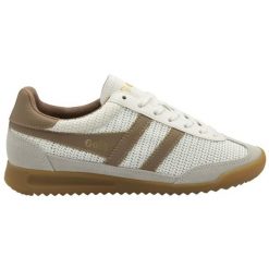 Sznurowane trampki damskie Gola Tornado Zephyr. Białe trampki i tenisówki damskie Gola, bez wzorów, z gumy, retro, bez zapięcia. Za 426.00 zł.