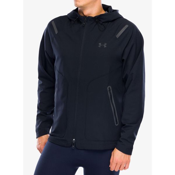 Kurtka wiatrówka męska Under Armour Unstoppable Left Chest Jacket. Czarne kurtki męskie Under Armour, m, bez wzorów, z softshellu, sportowe, bez kaptura. Za 381.99 zł.